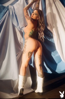 Taylor White Playboy Muse Nude Debut Shot