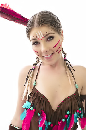 Vienna Rose In Native American Costumes