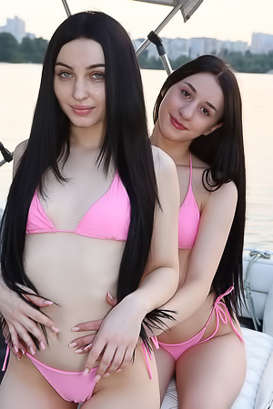 Sexy Girlfriends Buka And Ulia Relaxing On A Yacht