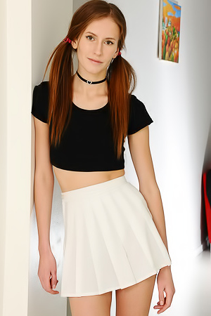 Sexy New Model Alisa Revealing Her Lovely Small Breasts