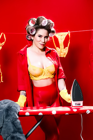 Aderes Quin shows off her juicy melons as MYLF of the Month