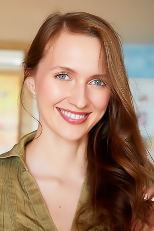 Stacy Cruz Her Long Brunette Hair Cascading Over Her Shoulders