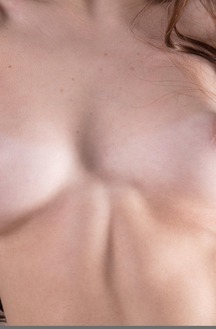 Ramona Barlowe Drips With Allure In A Slow Striptease Down Dim Stairs