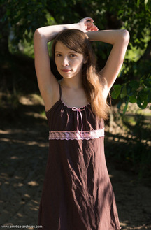 Jemma A Gives A Hot Outdoors Fantastic Striptease