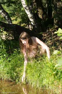 Jemma A Gives A Hot Outdoors Fantastic Striptease