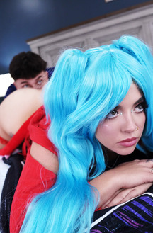 Lola Cheeks As The Seductive Lola-Chan Fembot Blowjob Alley