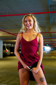 FTV Winter Flashes Her Pussy In Free Parking