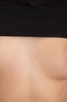 Amira Day Adorably Sexy In A Sheer Black Babydoll That Clings To Her Soft Breasts