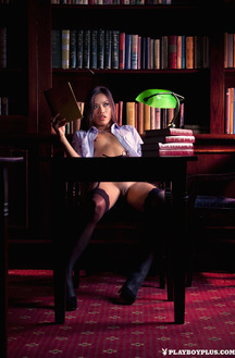Dutch Playmate Apple Wang In Lingerie