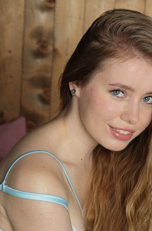 Lalli Slides Her Lacy Panties Over Her Luscious Ass