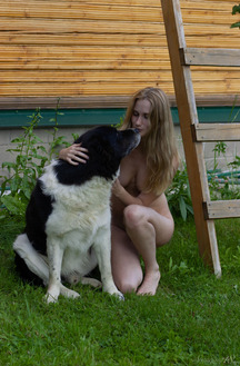 Leona Whispers Seductively With Her Long Blonde Hair And Trimmed Pussy Allure