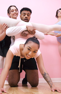 Liora Vane And Alina Voss Engage In A Passionate Dance Rehearsal With Troys Big Black Cock