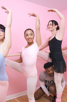 Liora Vane And Alina Voss Engage In A Passionate Dance Rehearsal With Troys Big Black Cock