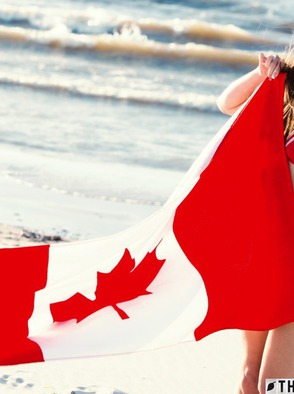Michelle Jean Strips Her Red Bikini At The Beach