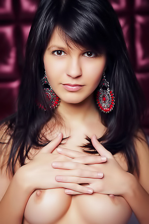 Zelda B, A Young Black-haired Candy, Getting Naked