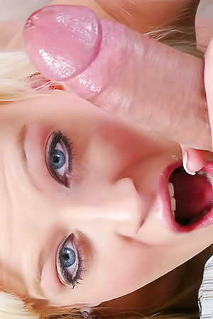 Holly Wellin Blonde Deepthroat Blowjob
