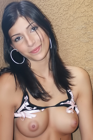 Starr In Black Mini Skirt