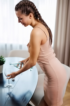 Wet Babe Abiola Undressing