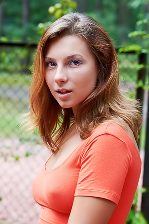 Belka The Bright Fabric Becoming Transparent And Clinging To Her Lovely Curves Alluringly