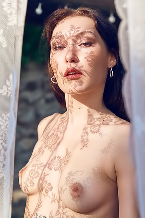 Mia Salome - Garden Strip & Tiny Breasts