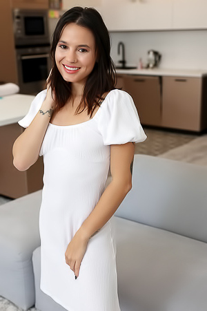 Lucy Mendez Her Lovely Hard Nips And Her Dripping Bald Twat