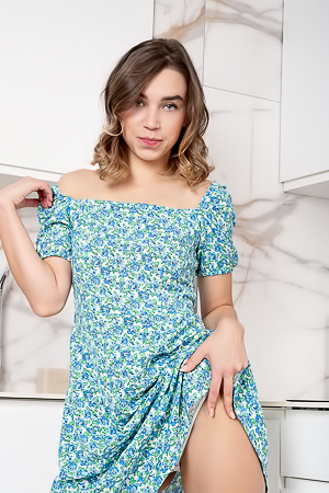 Elena Vedem Uses A Vibrating Toy To Make Her Nipples Hard And Her Pussy Cream