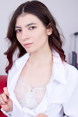 Luna Lynx Grabbing A Dildo That She Sucks Off