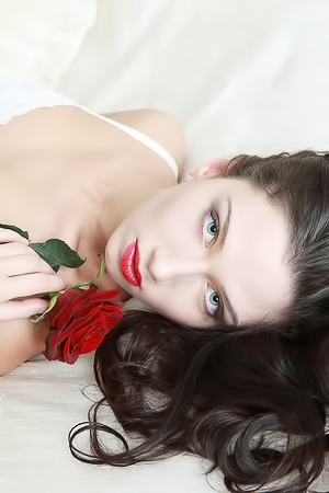 Dirty Tease from Zhanna with Mysterious White Lingerie
