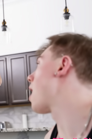 Kait Sucks Dick Hungrily In The Porn Room