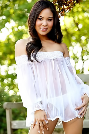 Walking in the park lewd Asian Janine Siu