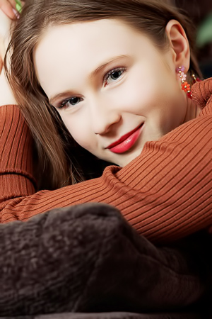 Zuzanna Sits on Chair Playing with Nipples, Spreading Thong-Enclosed Sexy Challenge