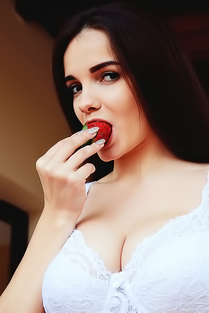 Maibles Sweat Slick Body Glistens, Wet Lips Parting In A Breathless Gasps
