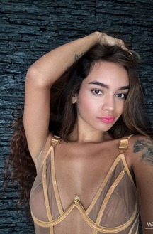 Dulce Smiles With Selfie Greetings And Shows Her Boobs