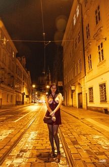 Sally Hunter Teases Urban Nights In A Seductive Dress Without Boundaries